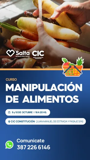 Manipulación de Alimentos- CIC B° CONSTITUCION