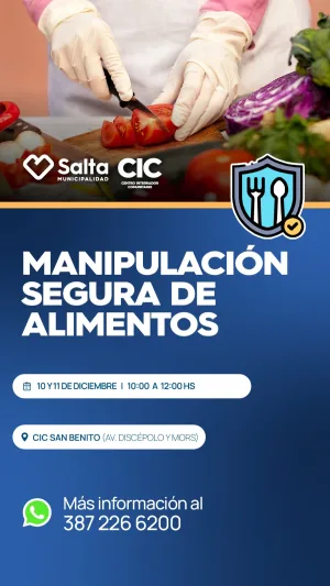 MANIPULACION DE  ALIMENTOS-CIC SAN BENITO