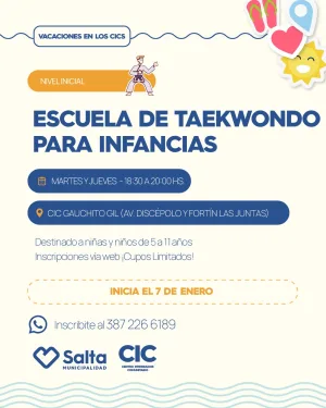 Escuela de Taekwondo - Nivel Inicial - CIC Gauchito Gil