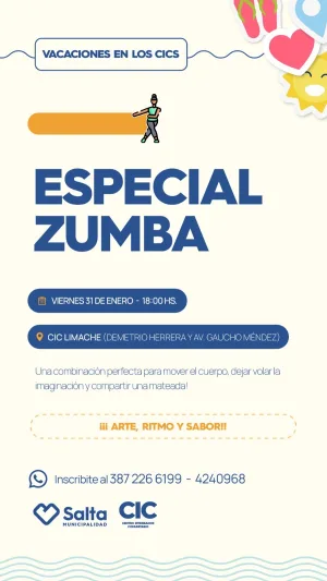 ESPECIAL ZUMBA ¡ARTE, RITMO Y SABOR!!!! - CIC LIMACHE