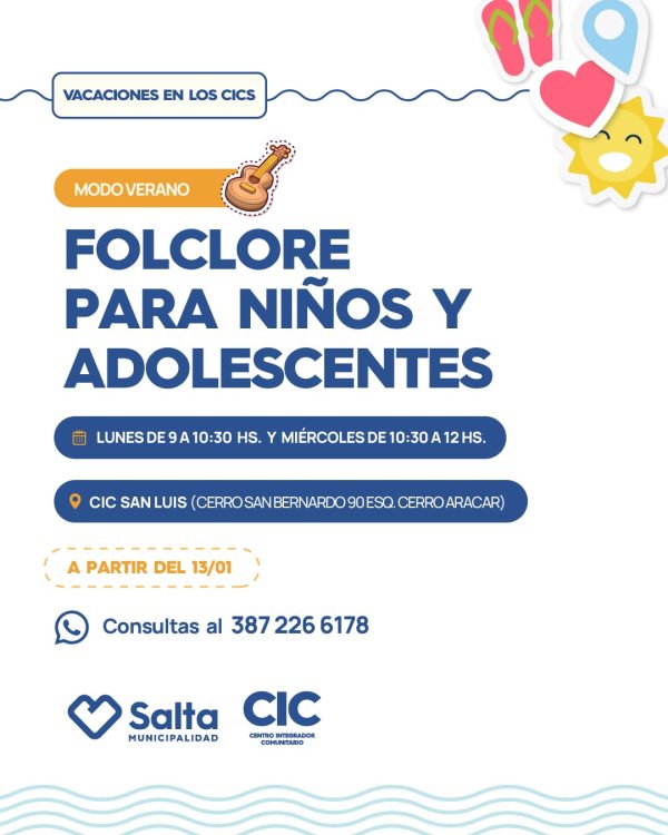 FOLCLORE PARA NIÑOS Y ADOLESCENTES