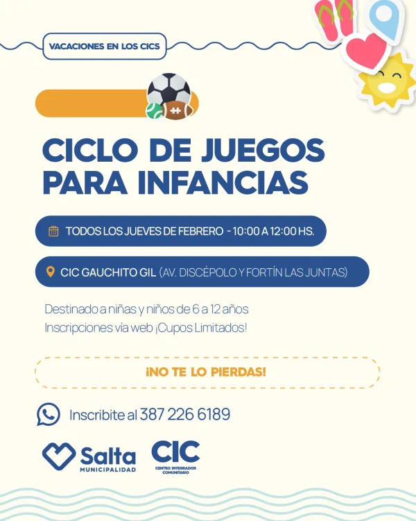 CICLOS DE JUEGOS PARA INFANCIAS-CIC GAUCHITO GIL