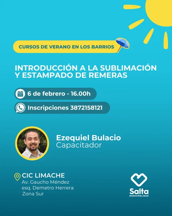 Introducción a la sublimación y estampado de remeras - 06/02/25