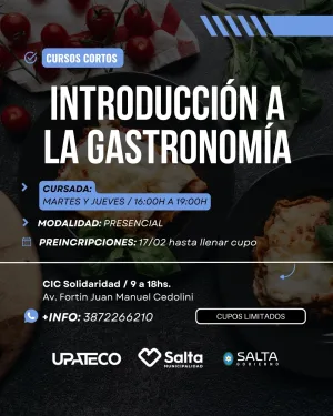 INTRODUCCION A LA GASTRONOMÍA. CIC B° SOLIDARIDAD