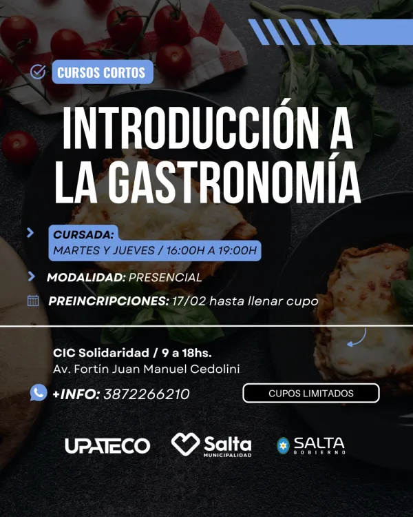 INTRODUCCION A LA GASTRONOMÍA. CIC B° SOLIDARIDAD