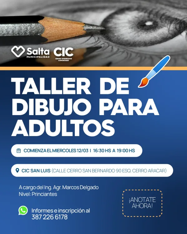 TALLER DE DIBUJO PARA ADULTOS