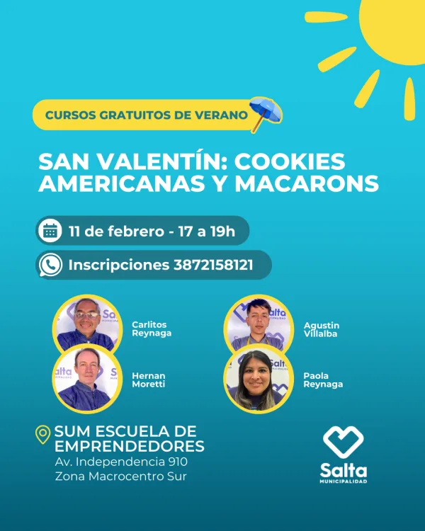 San Valentín: cookies americanas y macarons - 11/02/25