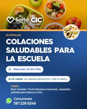 COLACIONES SALUDABLES PARA ESCUELAS