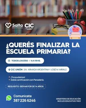 ¿QUERÉS FINALIZAR LA ESCUELA PRIMARIA?
