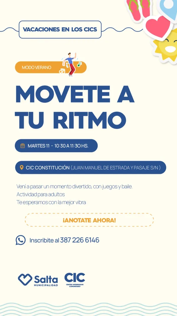 MOVETE A TU RITMO - CIC B° CONSTITUCION