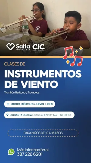 CURSO DE INSTRUMENTOS DE VIENTO EN EL CIC.SANTA CECILIA
