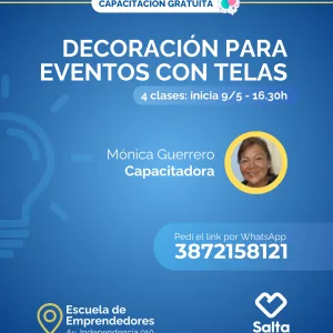 Decoración para eventos con telas (Comisión 2) - 09/05/25