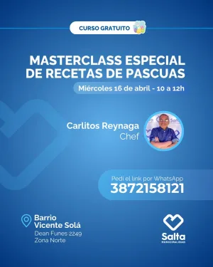 listo Masterclass especial de recetas de pascuas - 16/04/25