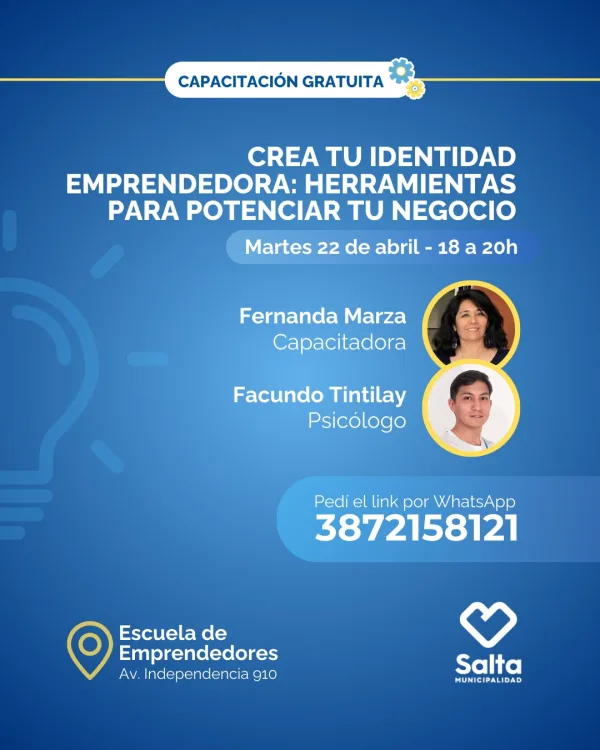 Crea tu identidad emprendedora: herramientas para potenciar tu negocio  - 22/04/25