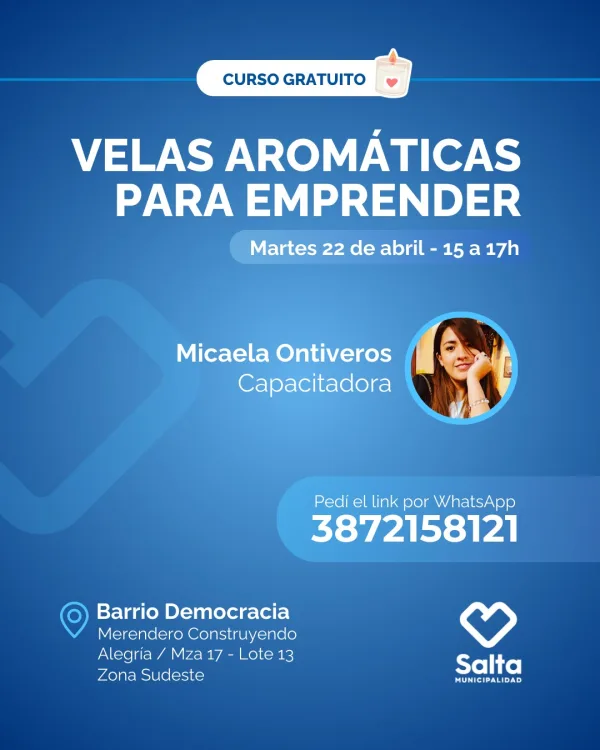 Velas aromáticas para emprender - 22/04/25
