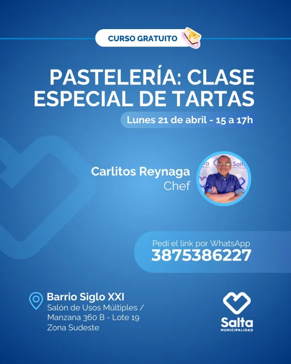 Pastelería: clase especial de tartas - 21/04/25