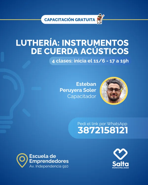 Lutheria: instrumentos de cuerda acústicos (reparación y mantenimiento) - 11/06/25