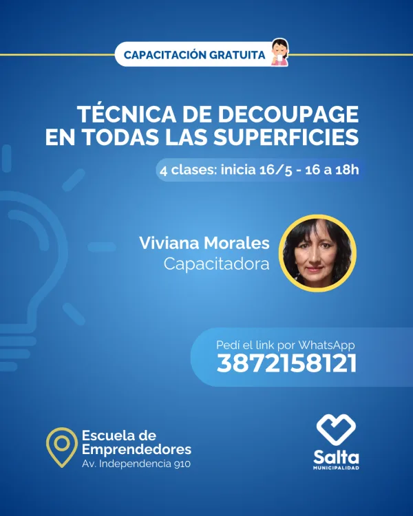 Técnica de decoupage en todas las superficies (Comisión 1) - 16/05/25