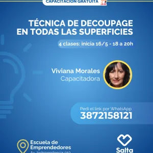 Técnica de decoupage en todas las superficies (Comisión 2) - 16/05/25