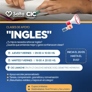 CLASES DE APOYO EN INGLES - CIC LIMACHE