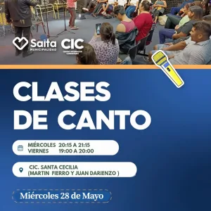 "CLASES DE CANTO EN EL CIC. SANTA CECILIA"