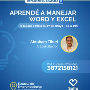 Aprendé a manejar Word y Excel- 27/05/25
