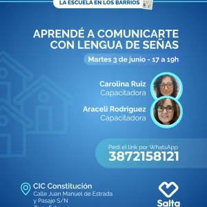 Aprendé a comunicarte con lengua de señas  - 03/06/25