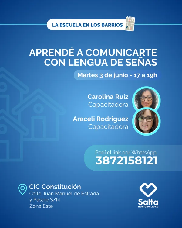 Aprendé a comunicarte con lengua de señas  - 03/06/25