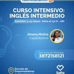 Curso intensivo: inglés intermedio (Comisión 3) - 13/06/25