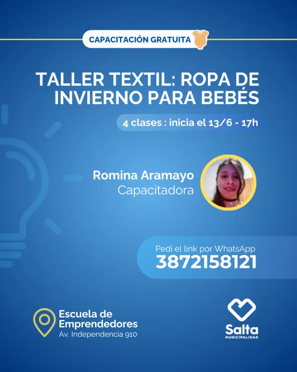 Taller textil: ropa de invierno para bebés - 13/06/25