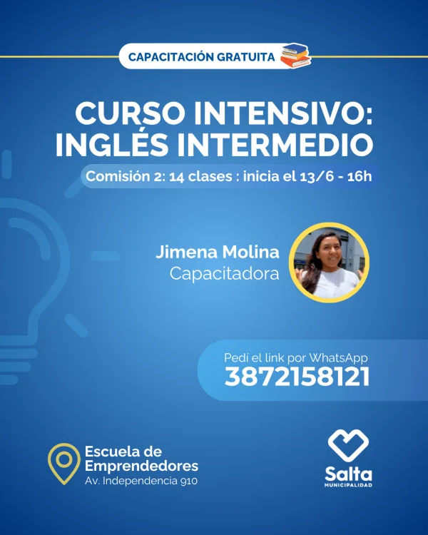 Curso intensivo: Inglés intermedio (Comisión 2) - 13/06/25