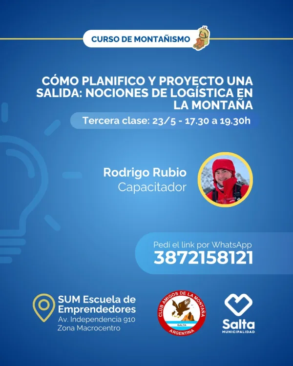 Cómo planifico y proyecto una salida: nociones de la logística en la montaña - 23/05/25