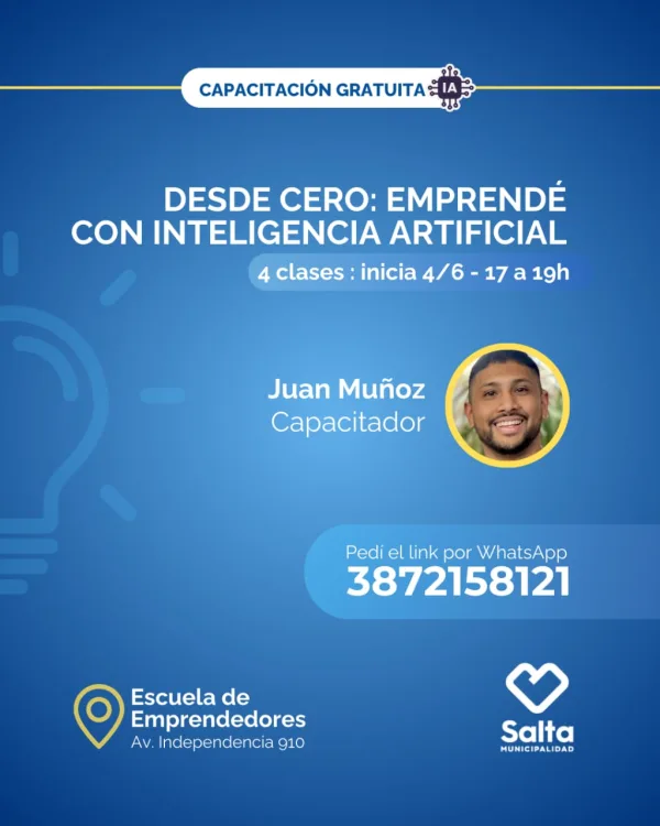 Desde cero: emprende con inteligencia artificial (Comisión 1) - 04/06/25