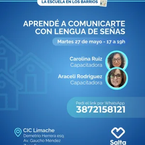 Aprendé a comunicarte con lengua de señas - 27/05/25