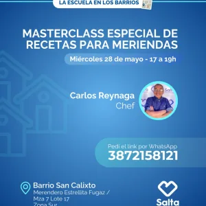 Masterclass especial de recetas para la merienda - 28/05/25