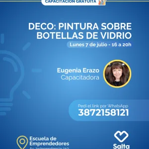Deco: pintura sobre botellas de vidrio - 07/07/25