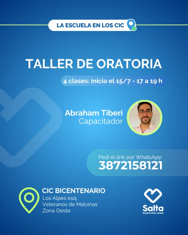 Taller de oratoria - 15/07/25