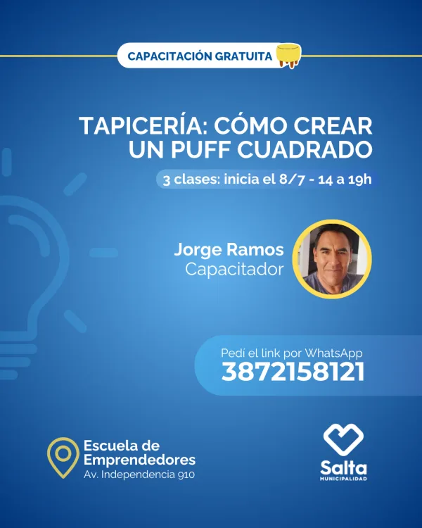Tapicería: cómo crear un puff cuadrado - 08/07/25