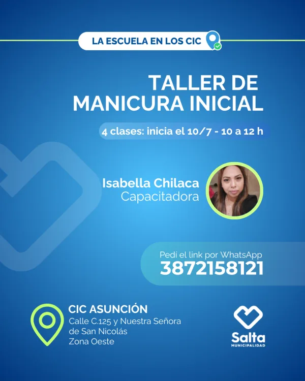 Taller de manicura inicial - 10/07/25