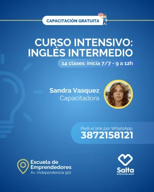 listo Curso intensivo : inglés nivel intermedio - 07/07/25
