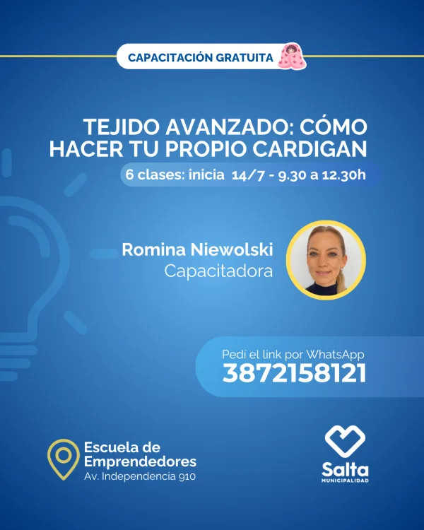 Tejido avanzado: como hacer tu propio cárdigan - 14/07/25