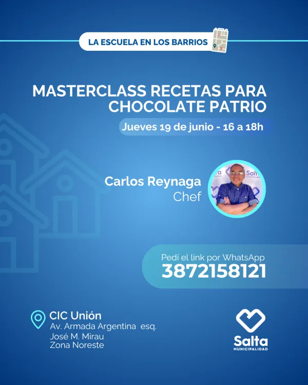 Masterclass recetas para chocolate patrio - 19/06/25