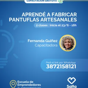 Aprendé a fabricar pantuflas artesanales - 23 y 24/06/25