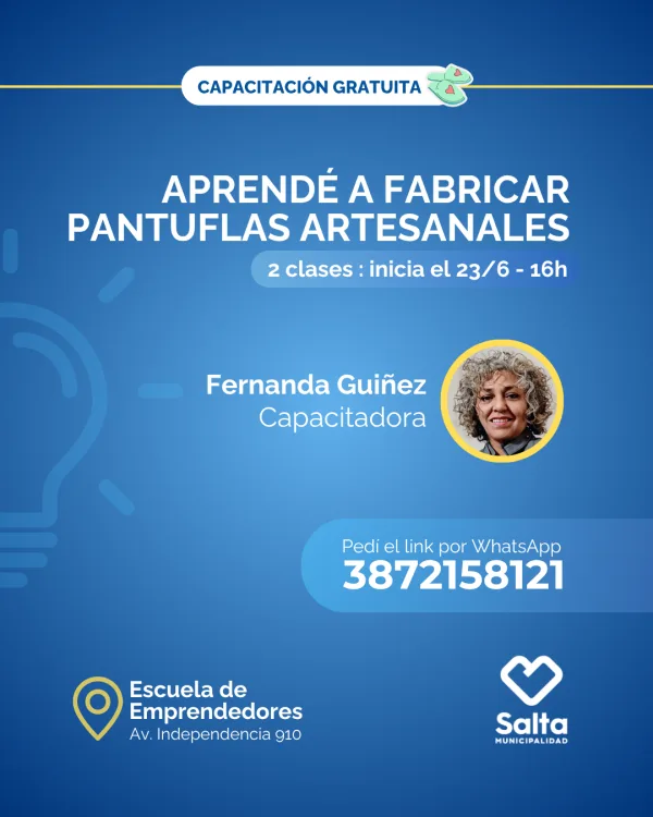 Aprendé a fabricar pantuflas artesanales - 23 y 24/06/25