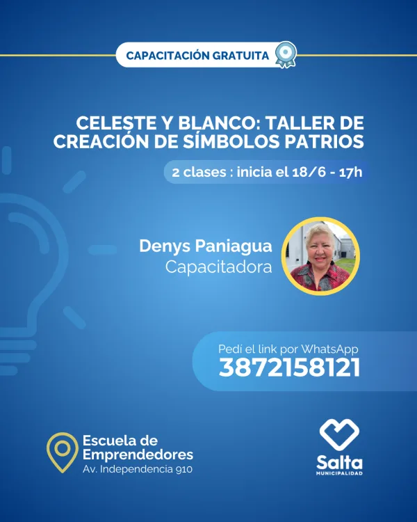 Celeste y blanco: taller de creación de símbolos patrios (Comisión 1) - 18/06/25
