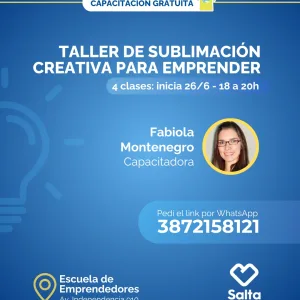 Taller de sublimación creativa para emprender - 26/6/25