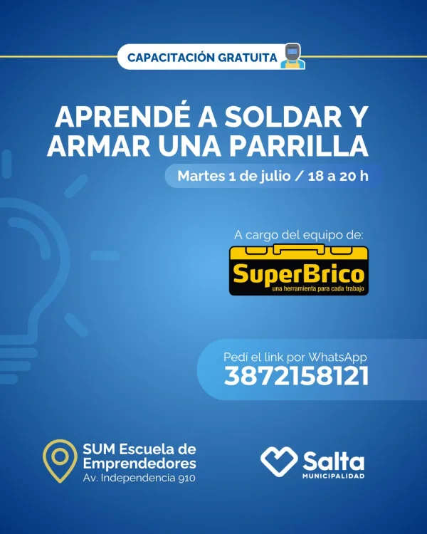 Aprendé a soldar y armar una parrilla - 01/07/25