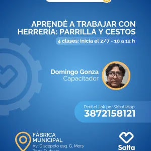 Taller de herrería: fabrica una parrilla y un cesto - 02/07/25