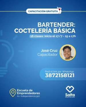 listo Bartender: coctelería básica (Comisión 1) - 17/07/25