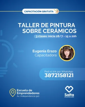 listo Taller de pintura sobre cerámicos - 28/07/25